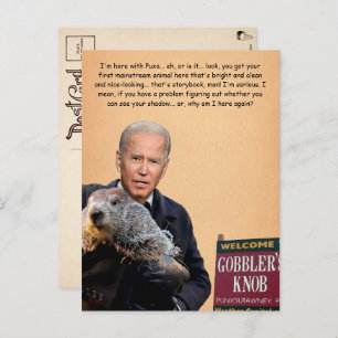 Carte postale Biden personnalisable Jour de la Mar