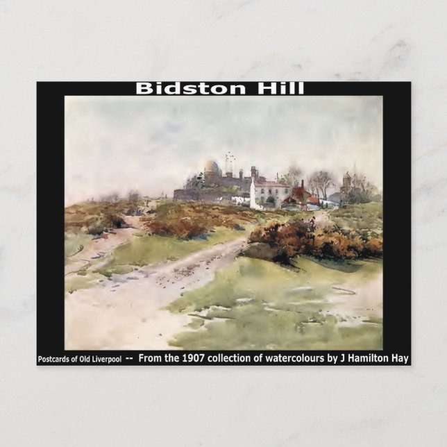 Carte Postale Bidston Hill, près de Birkenhead, Wirral. (Devant)