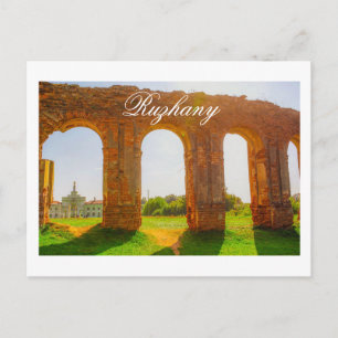 Carte Postale Biélorussie Беларусь Ruines du palais de Ruzhany A
