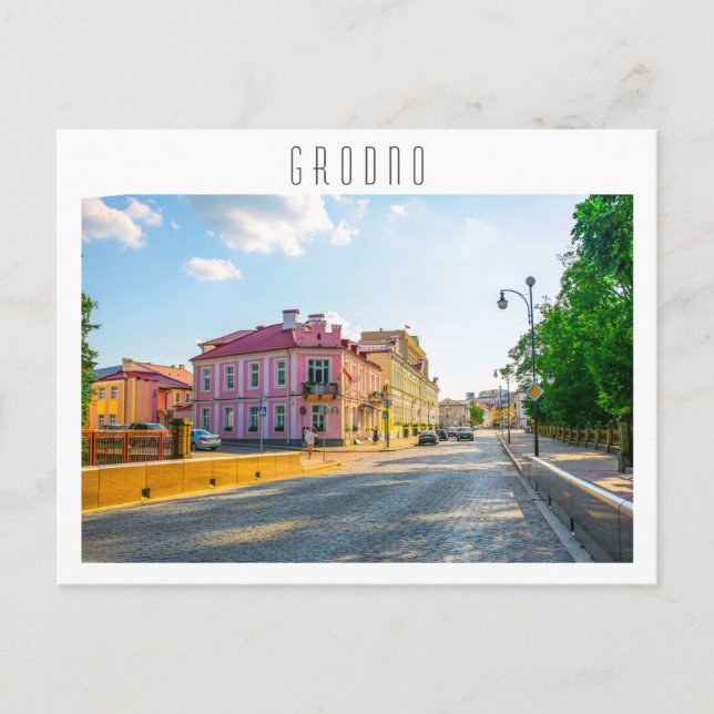 Carte Postale Biélorussie Grodno Paysage Urbain Architecture de  (Devant)
