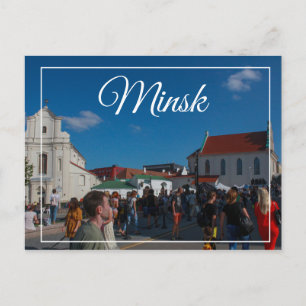 Carte Postale Biélorussie Minsk Life Cityscape Architecture Post