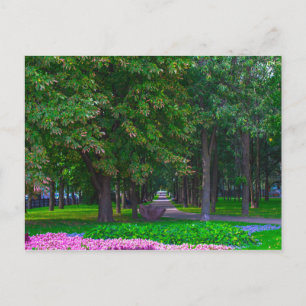 Carte Postale Biélorussie Minsk Parc Vie Cityscape Nature