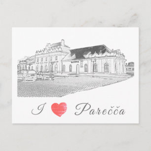 Carte Postale Biélorussie Porechye Parecca Architecture Station