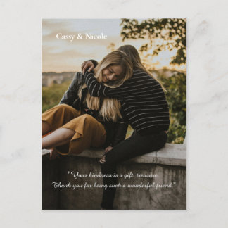 Carte Postale Bienveillance et Merci