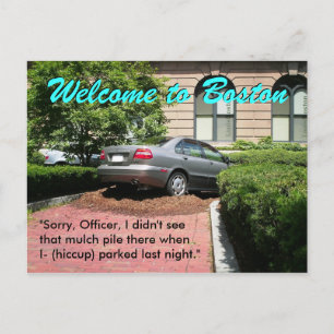 Carte Postale Bienvenue à Boston