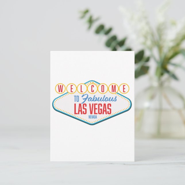 Carte Postale Bienvenue à Fabulous las vegas (Debout devant)