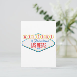 Carte Postale Bienvenue à Fabulous las vegas