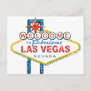 Carte Postale Bienvenue à Fabulous Las Vegas