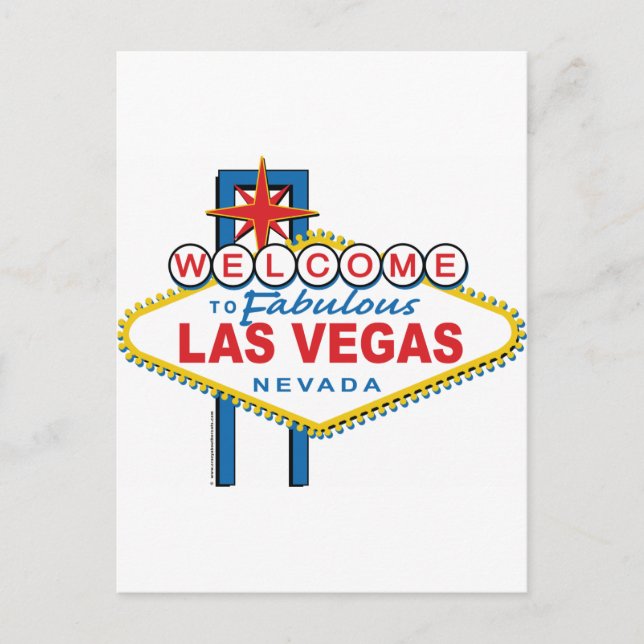 Carte Postale Bienvenue à Fabulous Las Vegas (Devant)