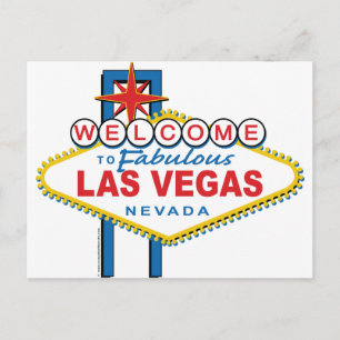 Carte Postale Bienvenue à Fabulous Las Vegas