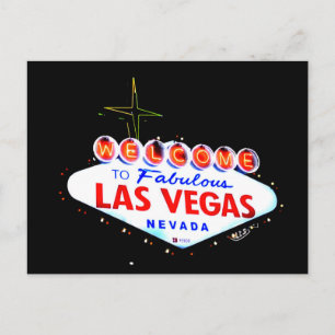 Carte Postale Bienvenue à Fabuous Las Vegas Nevada Sin City