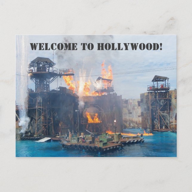 Carte Postale Bienvenue à Hollywood Postcard! (Devant)