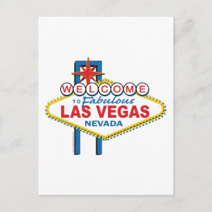 Carte Postale Bienvenue à la fabuleuse Las Vegas