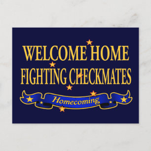 Carte Postale Bienvenue à la maison Coéquipiers de combat