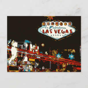 Carte Postale Bienvenue à Las Vegas Baby !