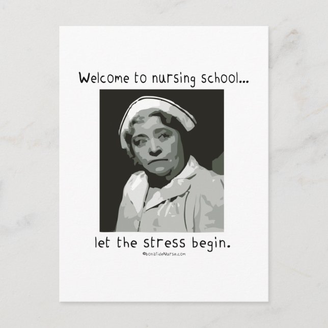 Carte Postale Bienvenue à l'école de soins infirmiers (Devant)