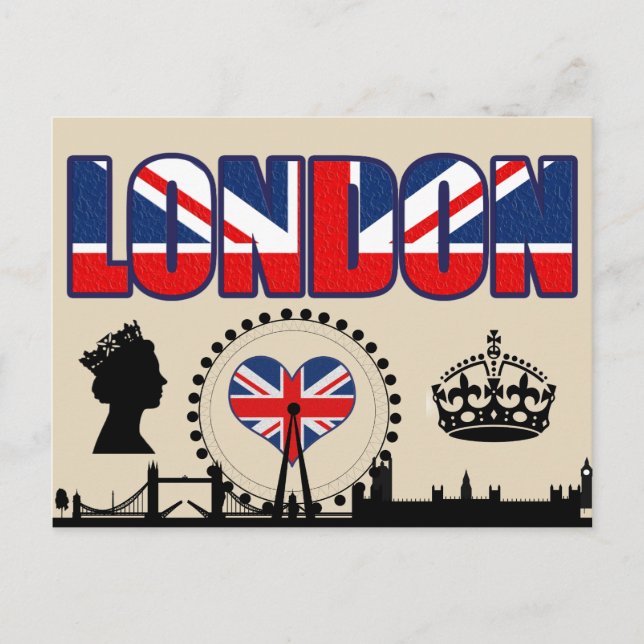 Carte Postale Bienvenue à Londres (Devant)