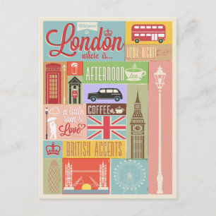 Carte Postale Bienvenue à Londres