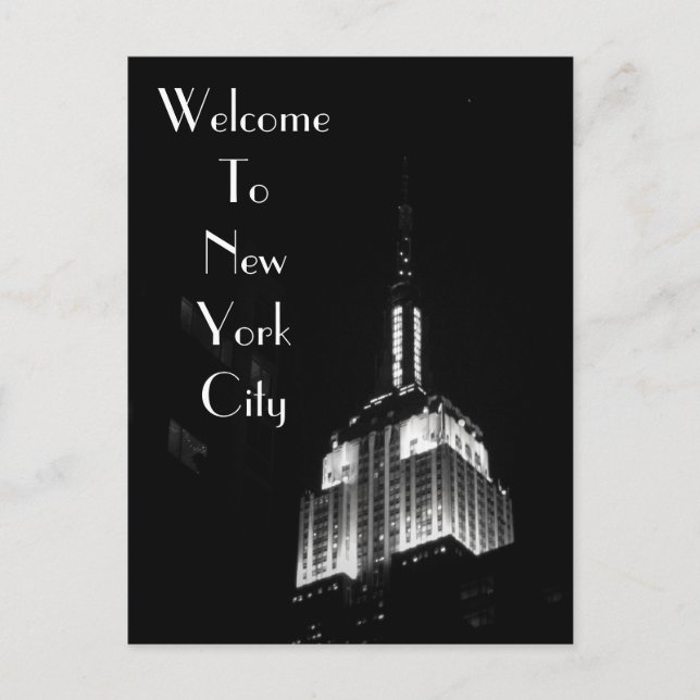 Carte Postale Bienvenue À New York (Devant)