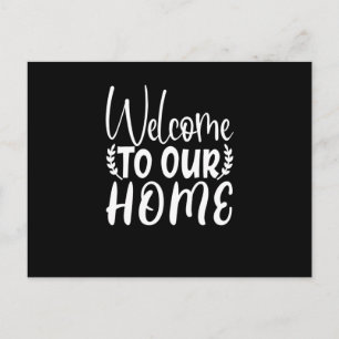 Carte Postale Bienvenue À Notre Maison