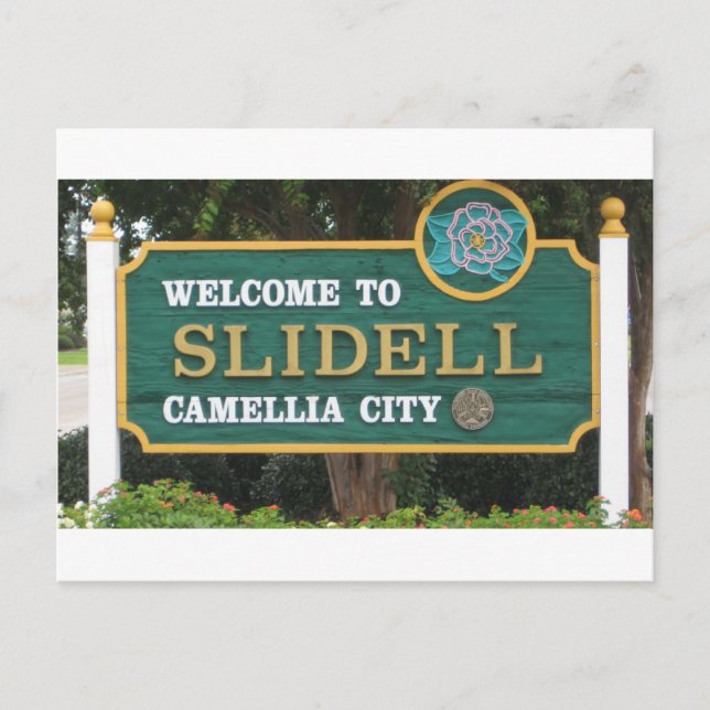 Carte Postale Bienvenue À Slidell (Devant)
