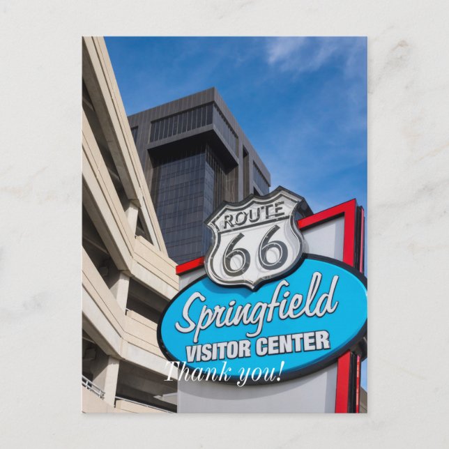 Carte Postale Bienvenue À Springfield (Devant)