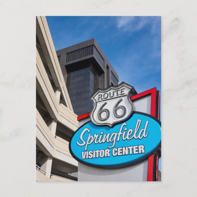 Carte Postale Bienvenue À Springfield (Devant)