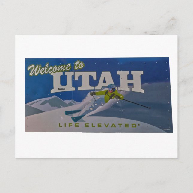 Carte Postale Bienvenue à utah (Devant)