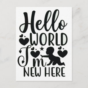 Carte Postale Bienvenue à votre nouveau bébé 2026