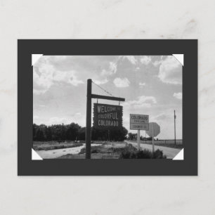 Carte Postale Bienvenue au Colorado coloré