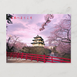 Carte Postale bienvenue au japon
