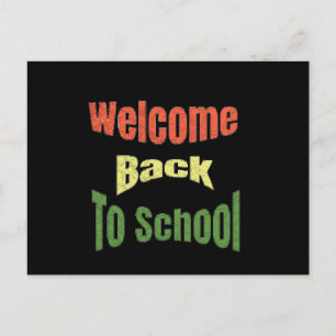 Carte Postale Bienvenue au retour à l'école