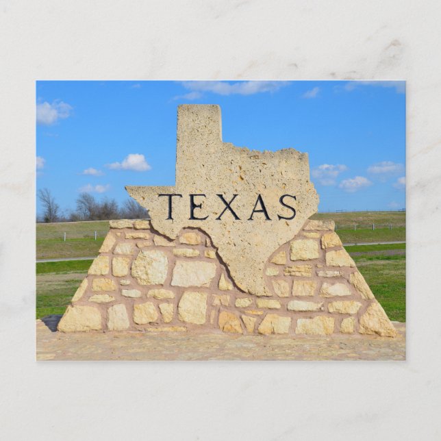 Carte Postale Bienvenue au Texas (Devant)
