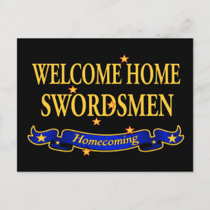 Carte Postale Bienvenue chez nous Swordsmen