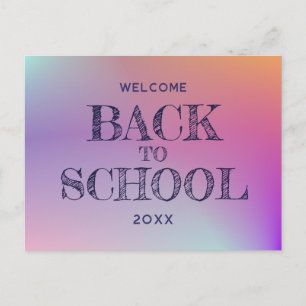 Carte Postale bienvenue dans la classe