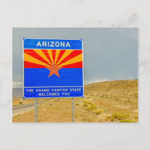 Carte Postale Bienvenue dans le Grand Canyon State of Arizona