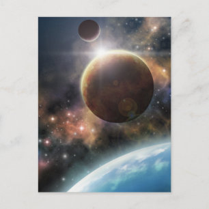 Carte Postale Bienvenue dans l'espace