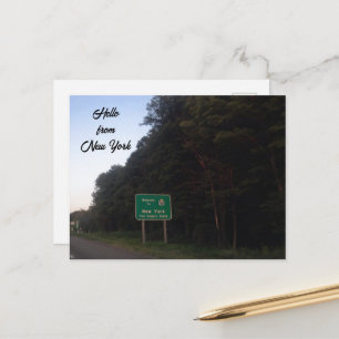 CARTE POSTALE BIENVENUE DANS L'ÉTAT DE NEW YORK