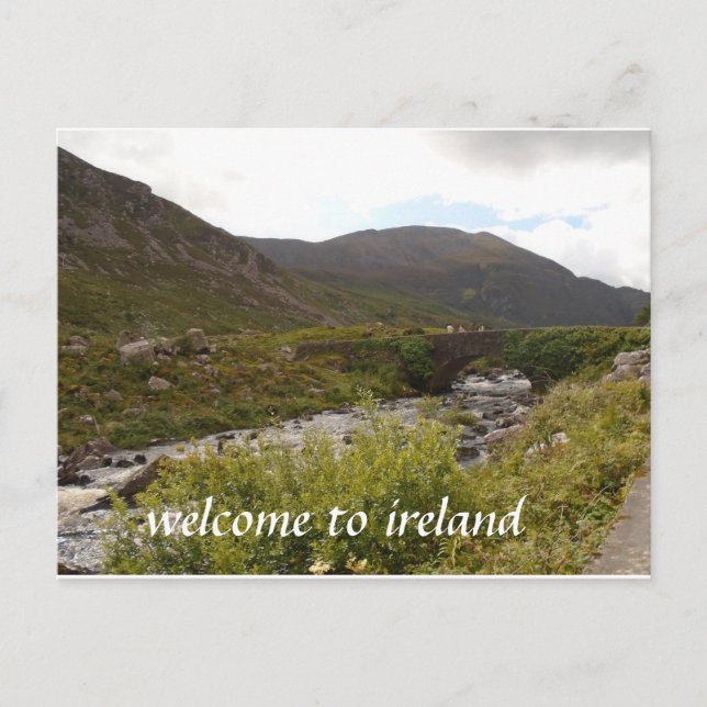 carte postale bienvenue en irlande (Devant)