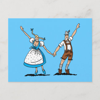 Carte postale Bienvenue FESTIVAL DE BIÈRE Couple