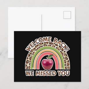 Carte Postale Bienvenue Retour Nous Vous Avons Manqué Professeur