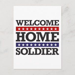 Carte Postale Bienvenue Soldat