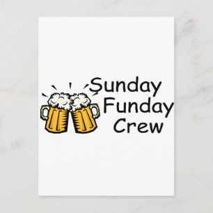 Carte Postale Bière de l'équipage du dimanche du jour