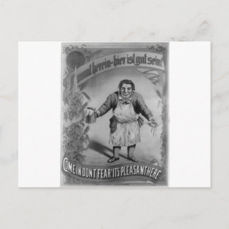 Carte Postale Bière et alimentation 1887