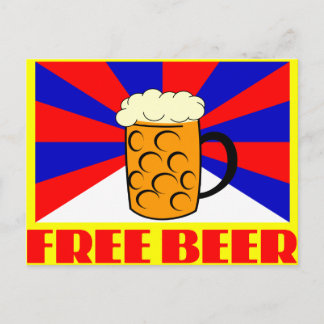 Carte Postale Bière gratuite