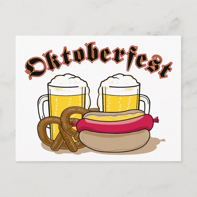 Carte Postale Bière Oktoberfest (Devant)