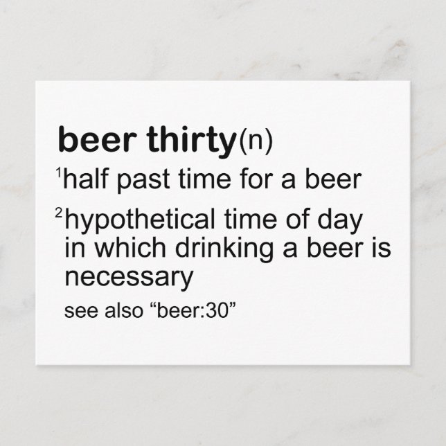 Carte Postale Bière Trente (Devant)