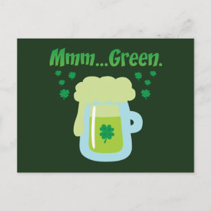 Carte Postale Bière verte