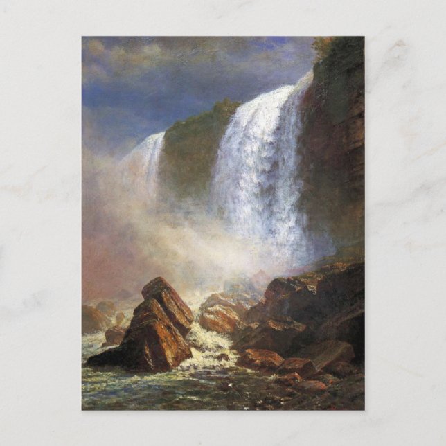 Carte Postale Bierstadt Niagara Falls Peinture (Devant)