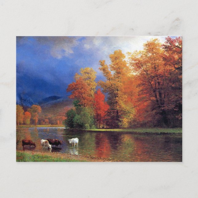 Carte Postale Bierstadt Sur La Peinture Saco (Devant)